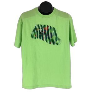 Vintage Shreds By Clark Single Stitch T-shirt Adult Large Green Crew Neck Men's